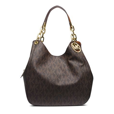 michael kors fulton large logo shoulder tote|fulton leather shoulder bag.